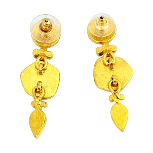 Rare Monet 1990s Post Dangle Earrings - Casbah Collection - Picture 4 of 4